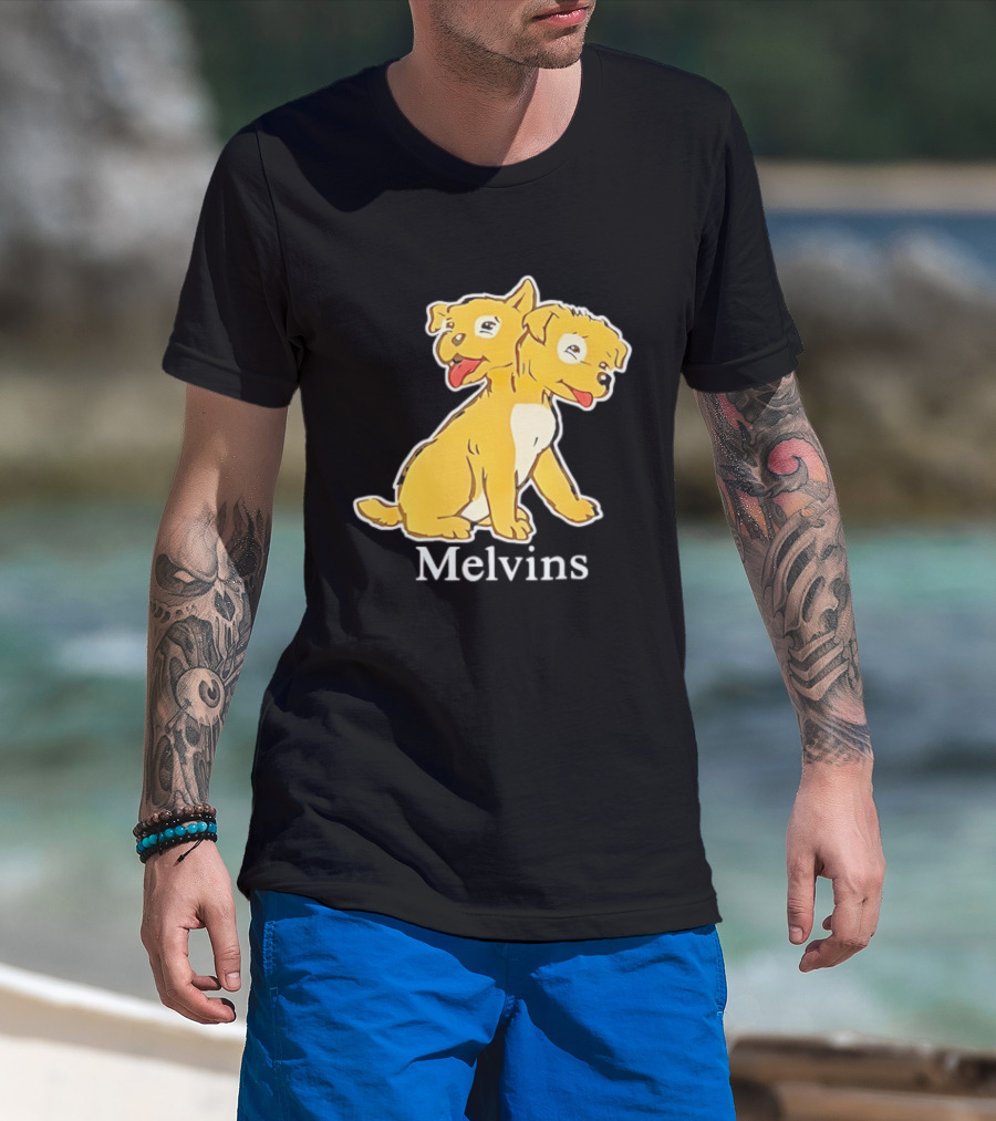 Melvins Two Headed Dog Cartoon T-Shirt