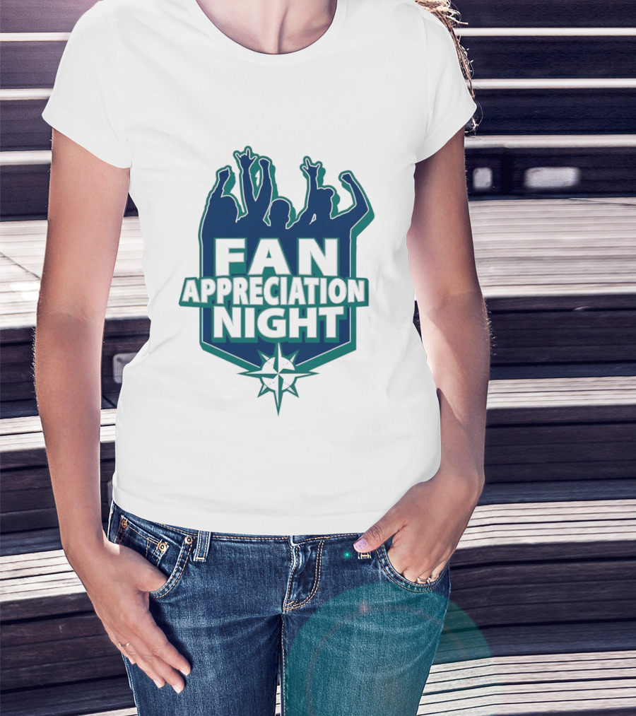 Seattle Mariners Fan Appreciation Night 2026 Baseball Event T-Shirt