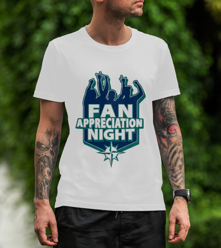 Seattle Mariners Fan Appreciation Night 2026 Baseball Event T-Shirt