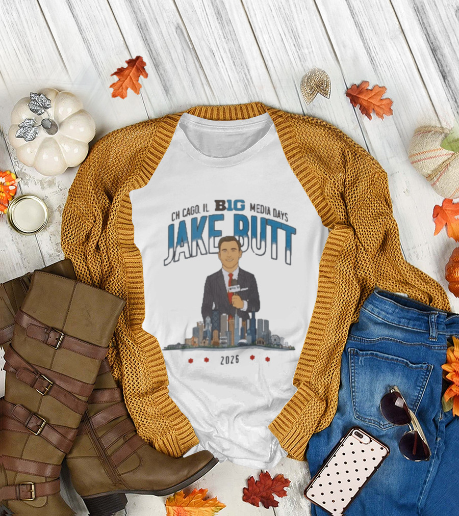 Chicago IL Big 10 Media Days 2026 Jake Butt T-Shirt
