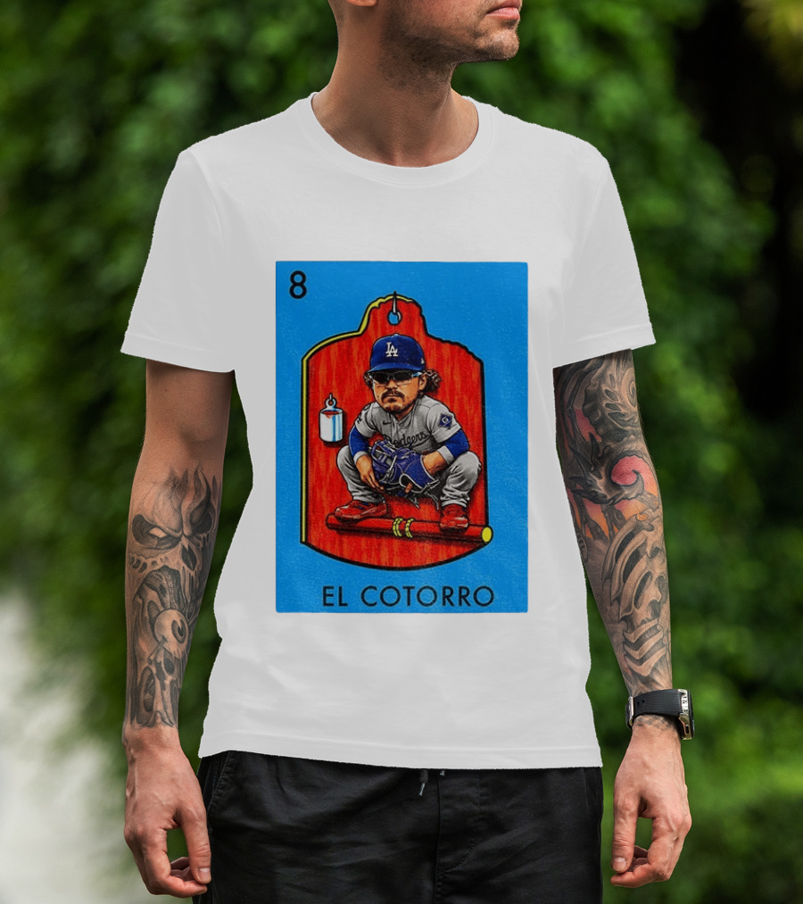 Joe Kelly Dodgers El Cotorro Loteria Card 8 T-Shirt