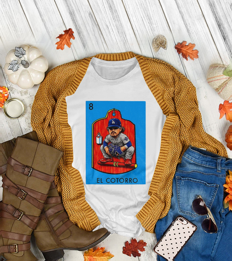 Joe Kelly Dodgers El Cotorro Loteria Card 8 T-Shirt