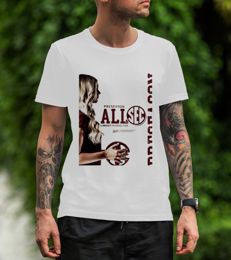 Preseason All SEC Lindsey Mangelson Mississippi State Volleyball 2026 T-Shirt
