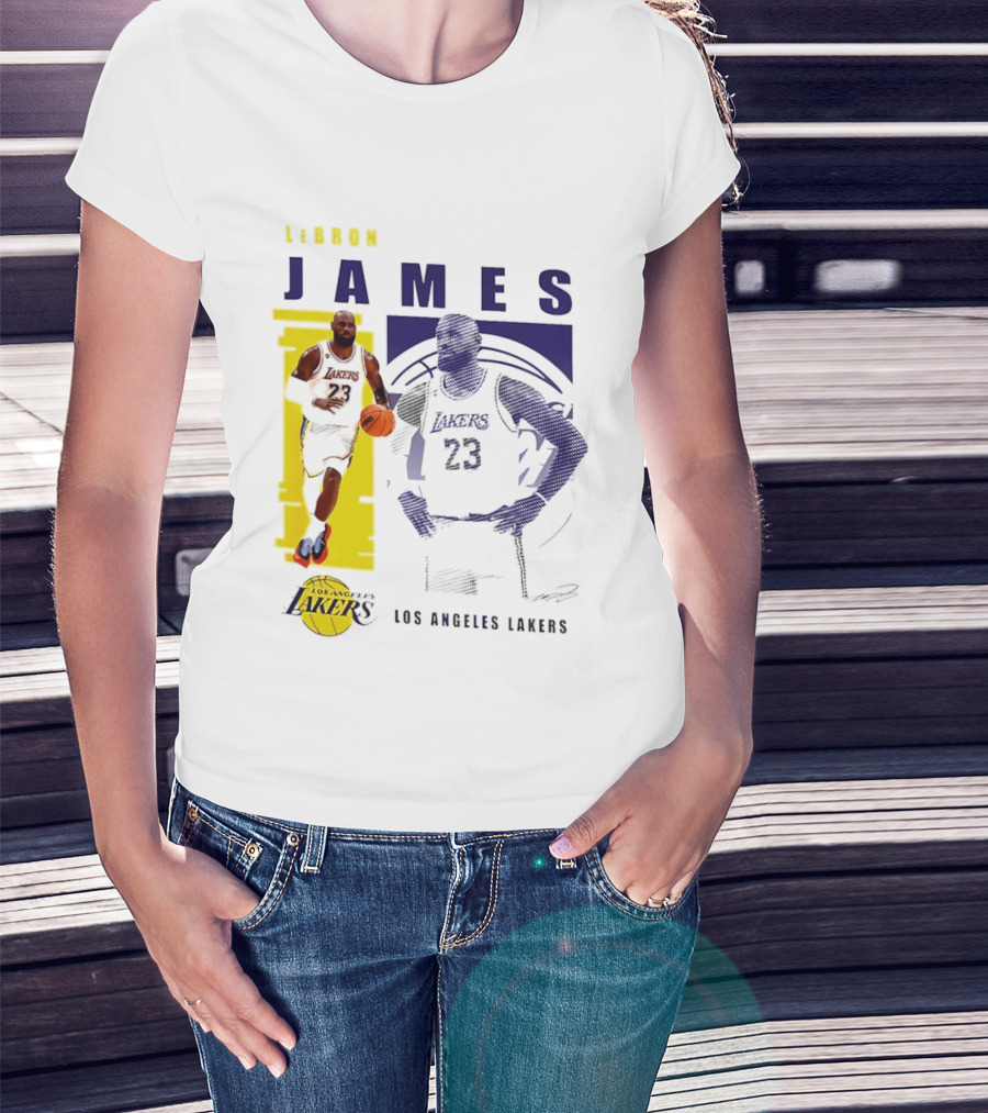 LeBron James Los Angeles Lakers Basketball Highlights 23 T-Shirt