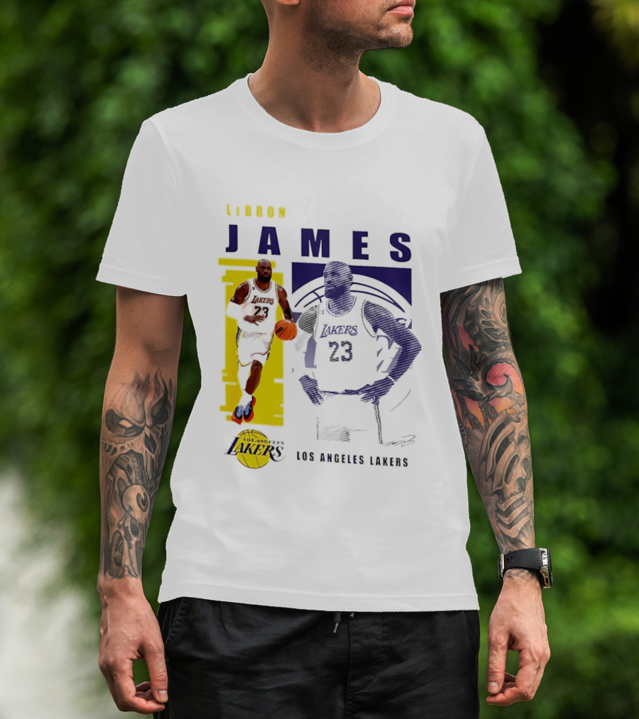 LeBron James Los Angeles Lakers Basketball Highlights 23 T-Shirt