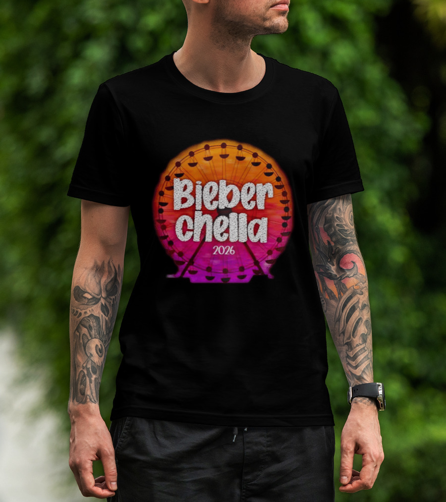 Bieberchella Coachella Ferris Wheel Summer Concert 2026 T-Shirt
