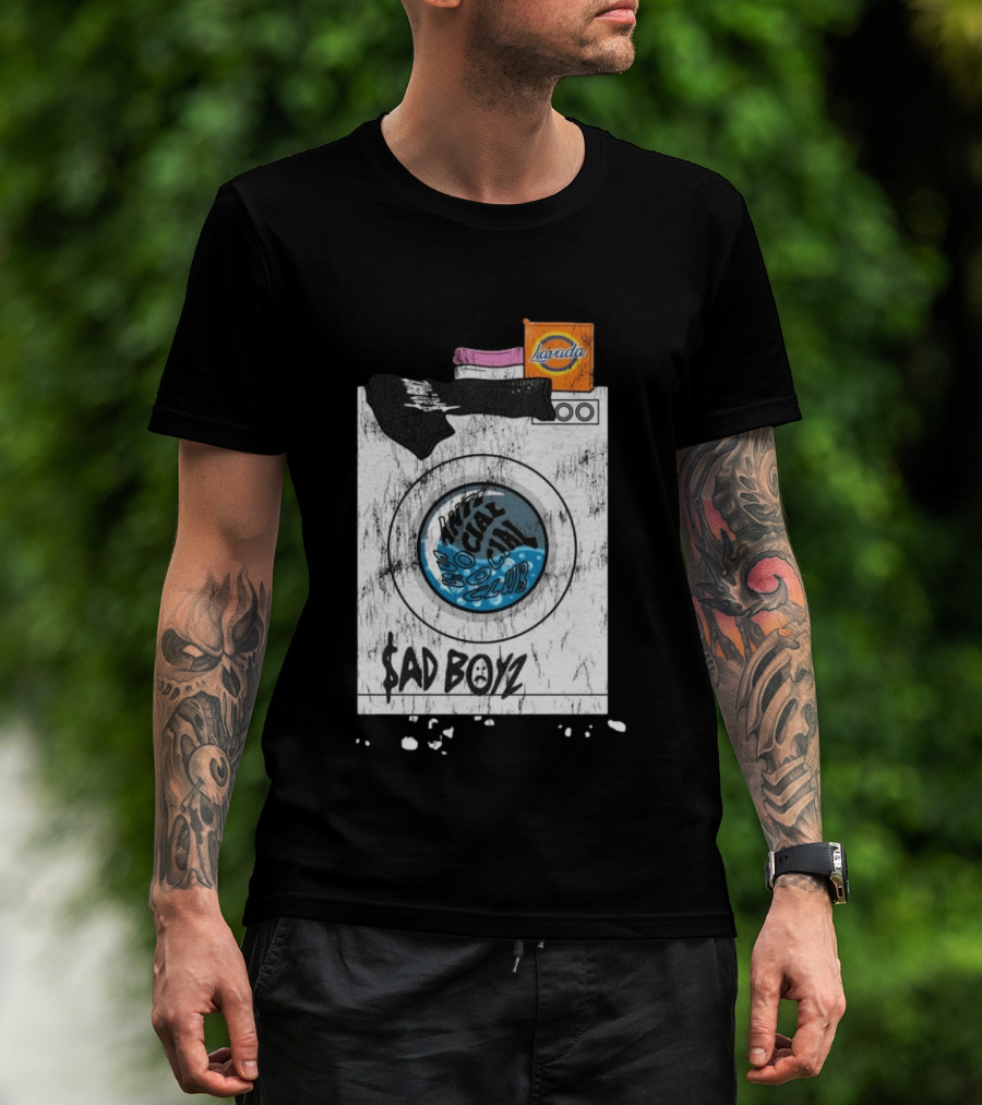 $AD BOYZ X ASSC Hang Me Out To Dry Laundry Machine Larada T-Shirt