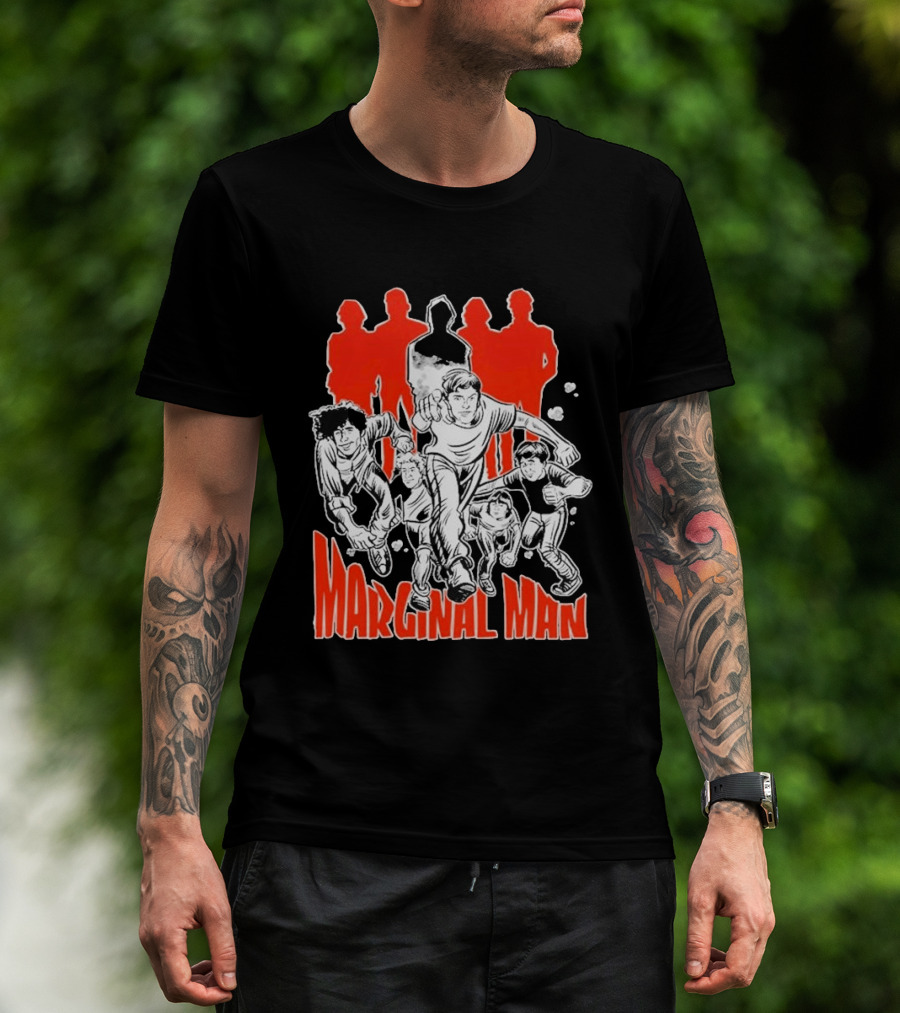 Marginal Man Identity Comic Style Group Of Characters T-Shirt