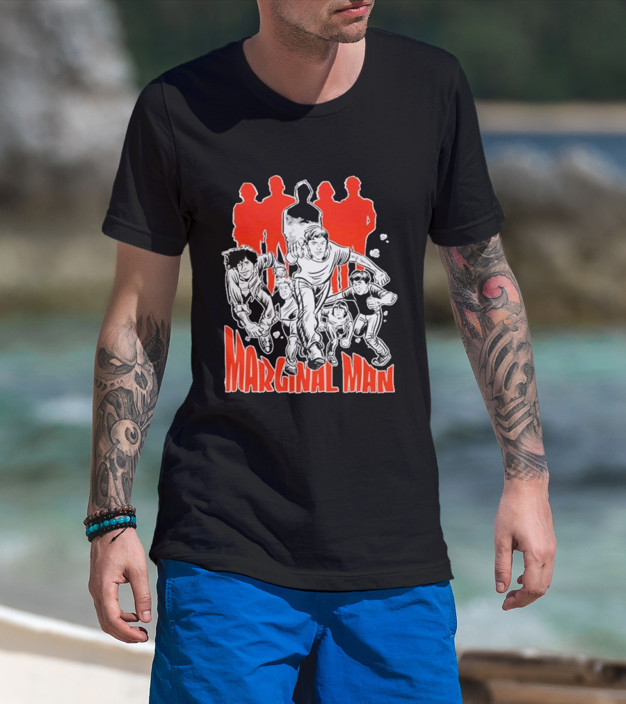 Marginal Man Identity Comic Style Group Of Characters T-Shirt