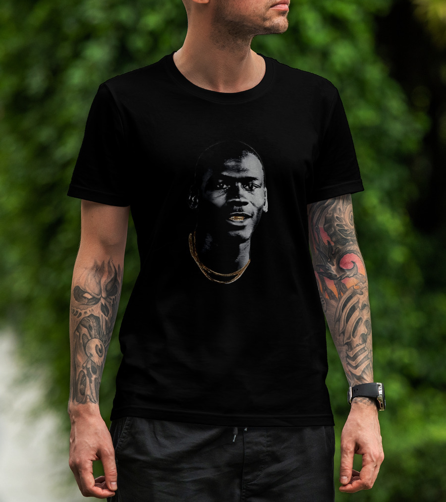 Michael Jordan Big Head Gold Teeth Chicago Bulls NBA Basketball T-Shirt