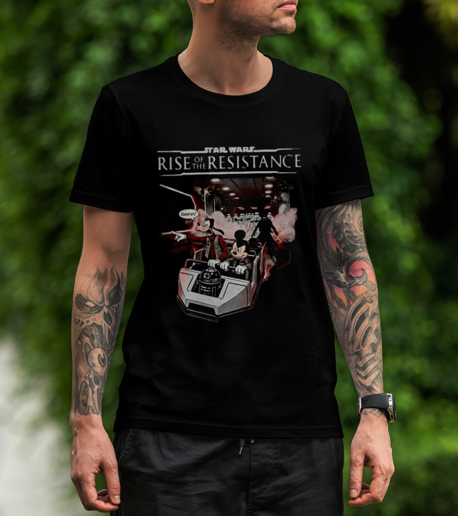 Star Wars Rise Of The Resistance Mickey Goofy Disney Adventure T-Shirt