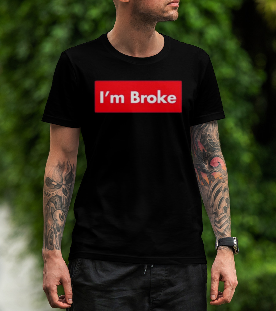 Terroriser I'm Broke Red Box T-Shirt
