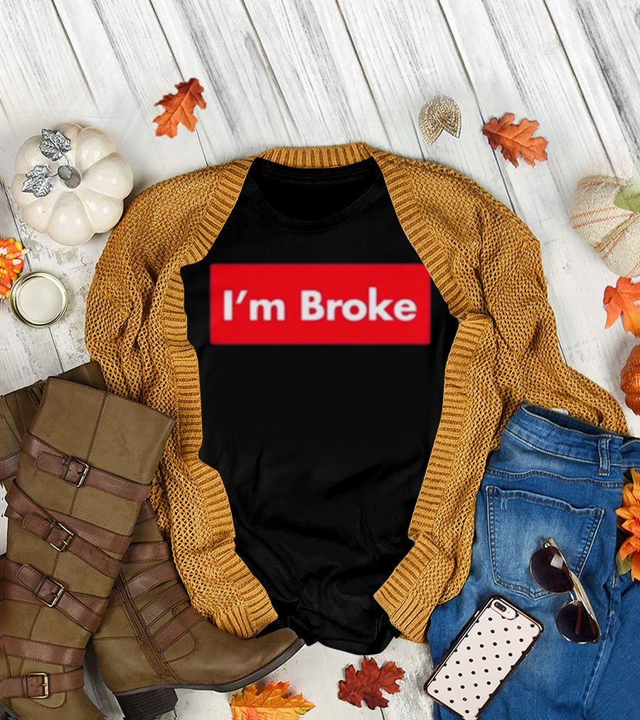 Terroriser I'm Broke Red Box T-Shirt