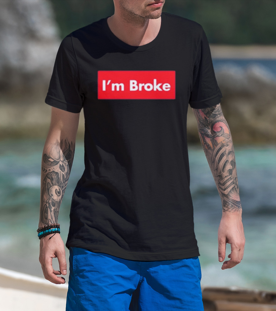 Terroriser I'm Broke Red Box T-Shirt