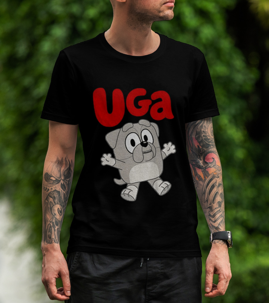 UGA Bulldogs Mascot Cartoon Graphic Game Day T-Shirt