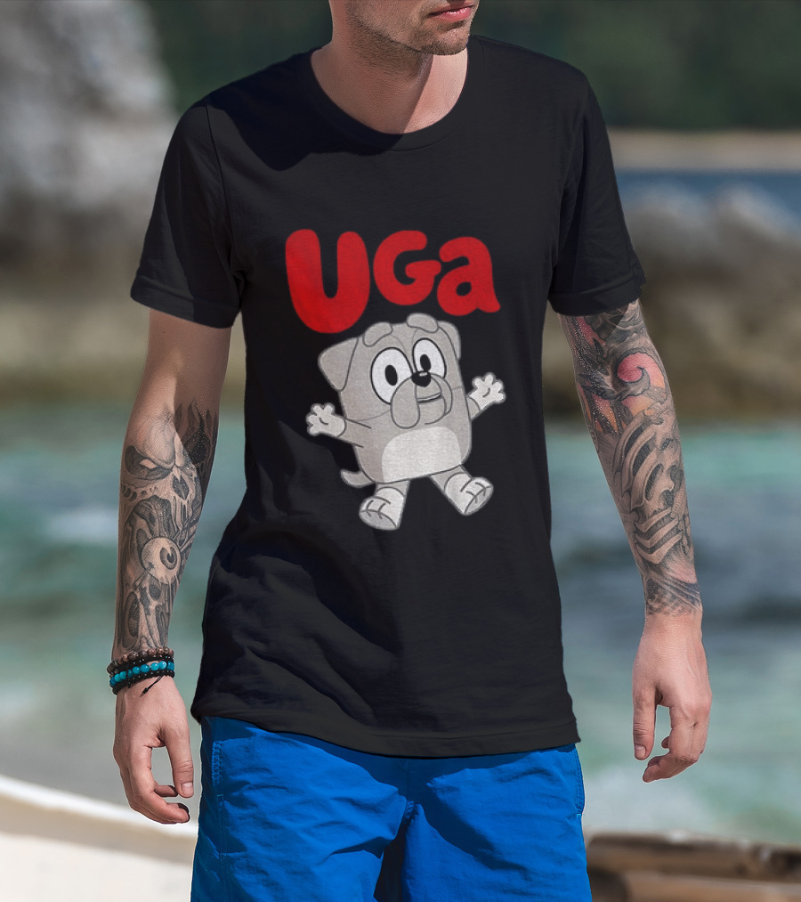 UGA Bulldogs Mascot Cartoon Graphic Game Day T-Shirt