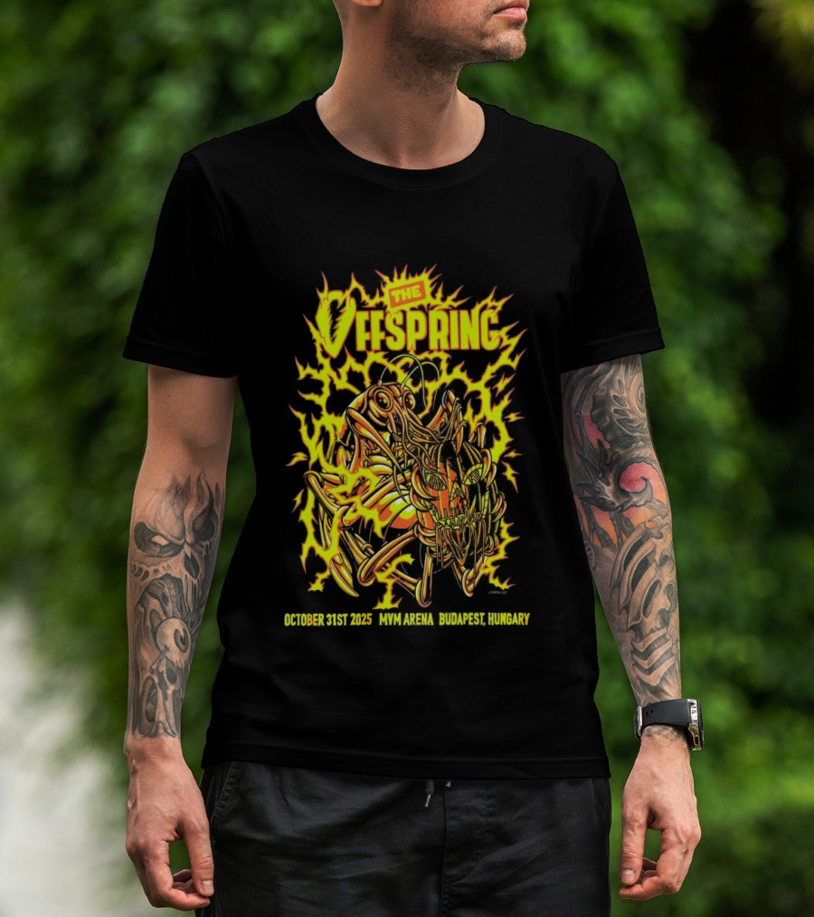 The Offspring MVM Arena Budapest Hungary Oct 31 2025 Electric Insect T-Shirt