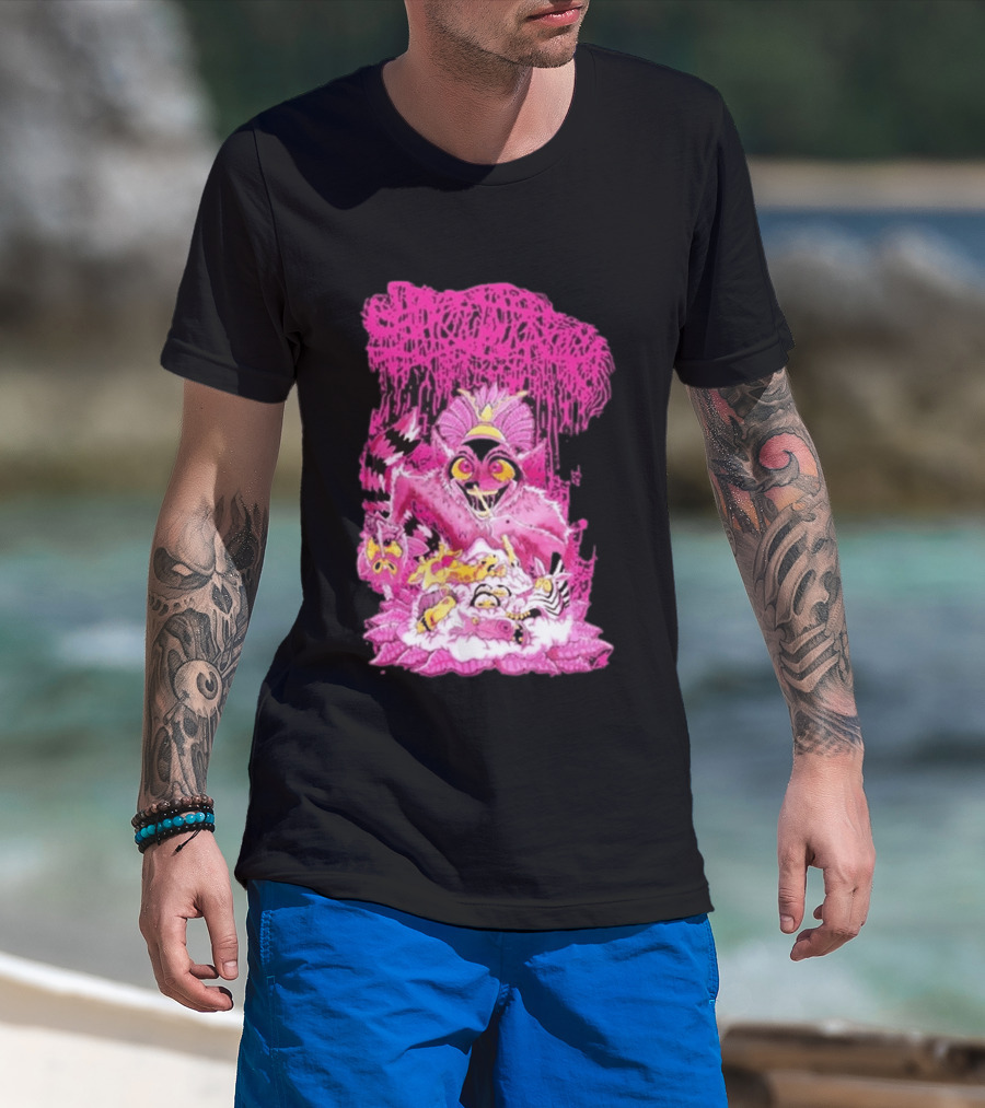 New Sanguisugabogg Pink Monster King Julian Purple T-Shirt