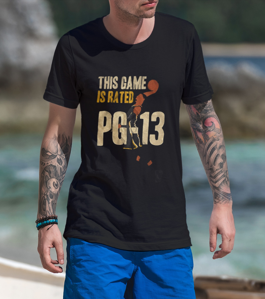 Tony Bradley Indiana Pacers This Game Is Rated PG 13 Basketball Cartoon T-Shirt