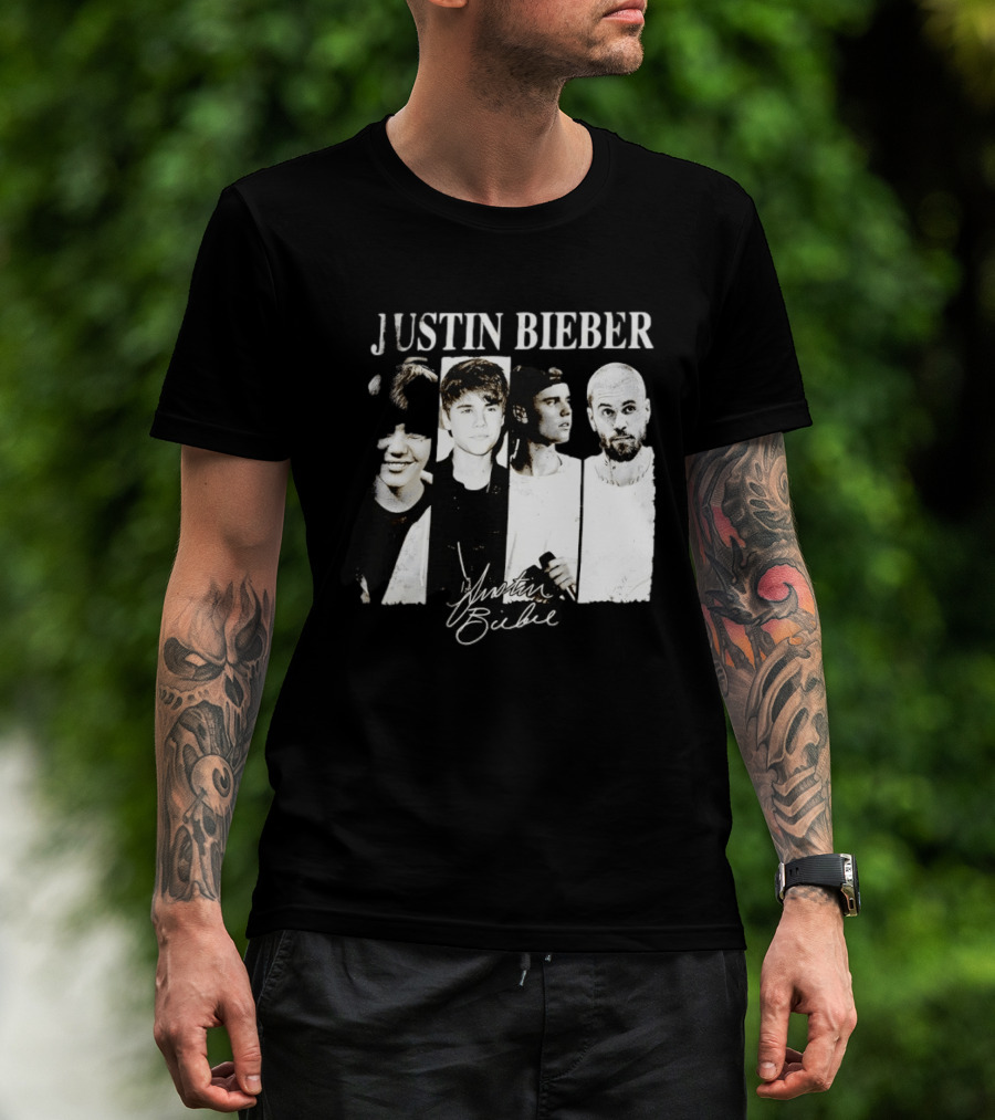 Justin Bieber Swag Evolution Signature Only Here T-Shirt