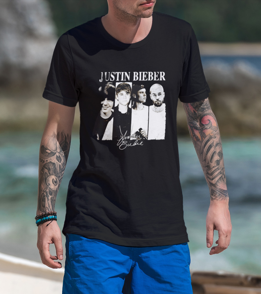 Justin Bieber Swag Evolution Signature Only Here T-Shirt