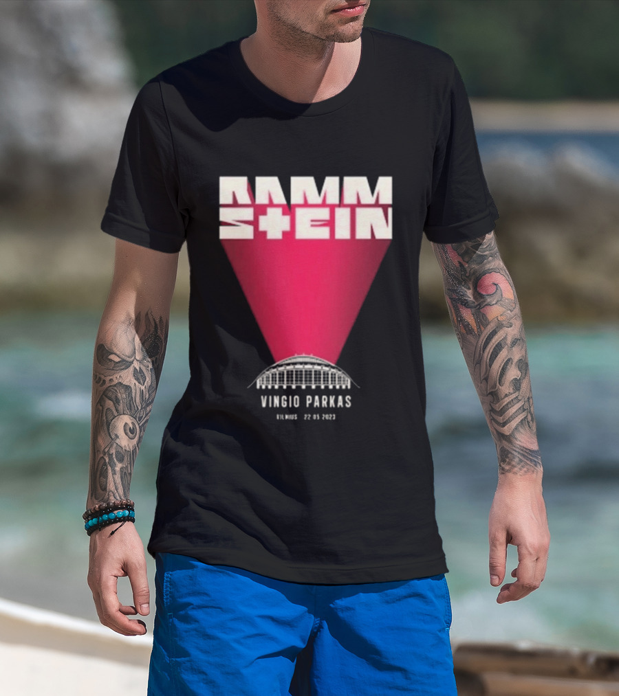 Rammstein Vingio Parkas Vilnius 22 05 2023 Tour Event T-Shirt