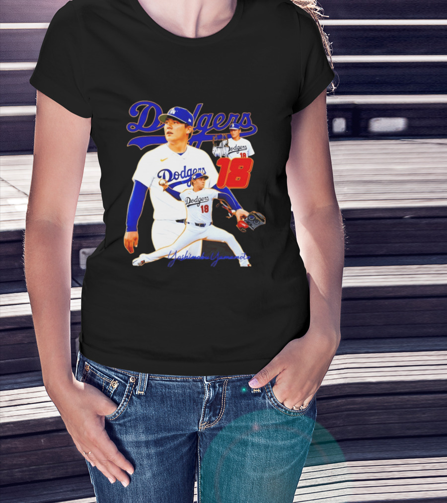 Los Angeles Dodgers Yoshinobu Yamamoto 18 Baseball 2026 T-Shirt