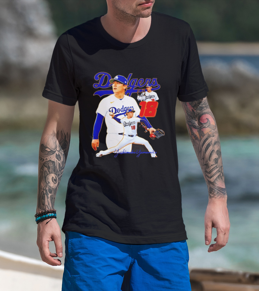 Los Angeles Dodgers Yoshinobu Yamamoto 18 Baseball 2026 T-Shirt