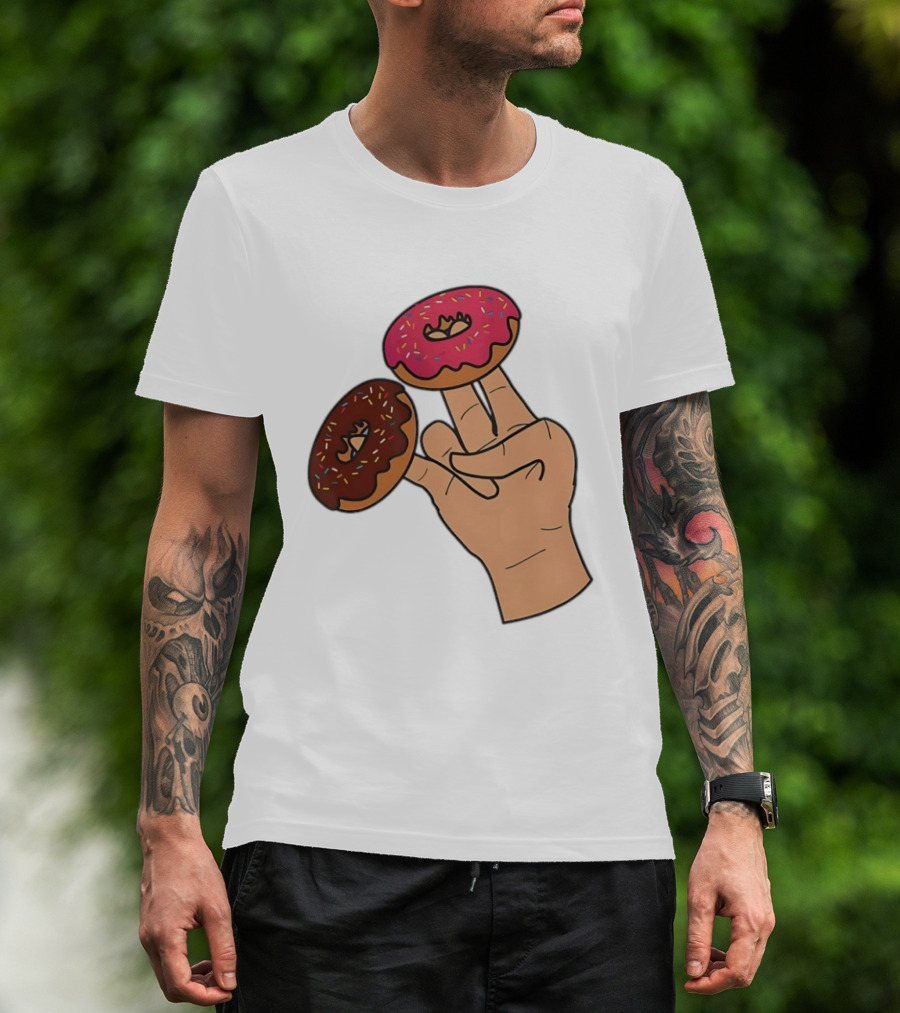 2 In The Pink 1 In The Stink Donut Fingers T-Shirt