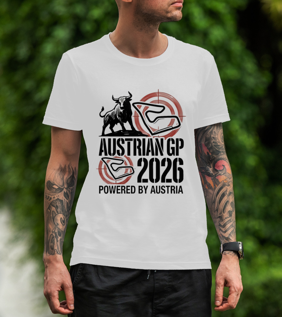 Austrian GP 2026 Powered By Austria Charging Bull Racing Circuit T-Shirt