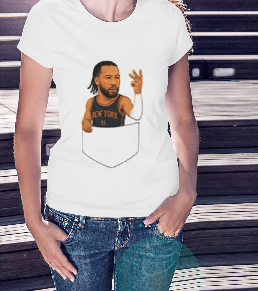 Jalen Brunson New York Knicks NBA Pocket T-Shirt