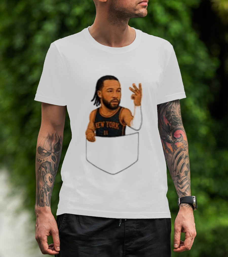 Jalen Brunson New York Knicks NBA Pocket T-Shirt
