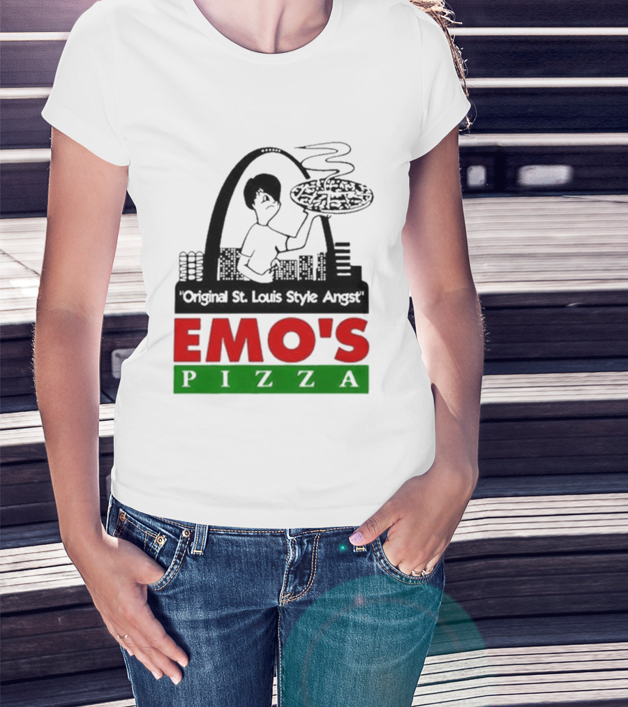 Original St. Louis Style Angst Emo's Pizza T-Shirt