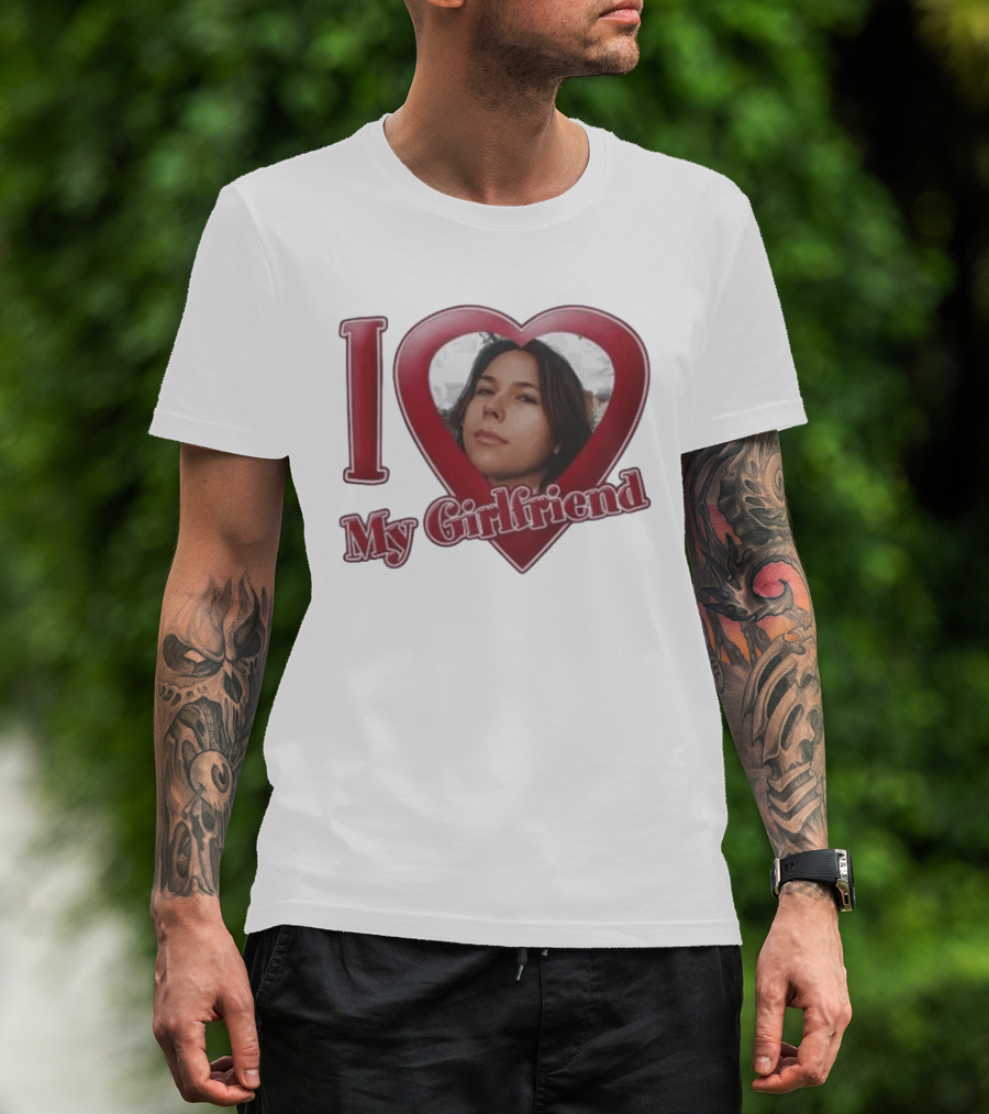 I Heart My Girlfriend Gigi Perez Photo Inside Heart T-Shirt
