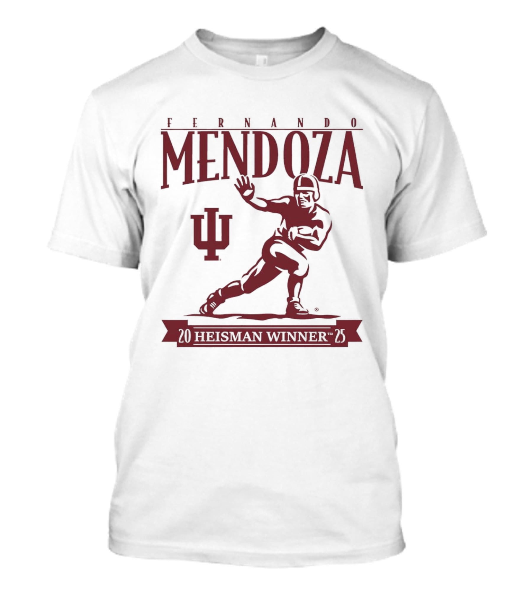 Indiana Football Fernando Mendoza Heisman Winner 2025 T-Shirt