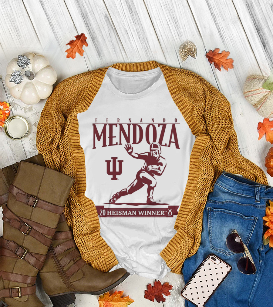 Indiana Football Fernando Mendoza Heisman Winner 2025 T-Shirt