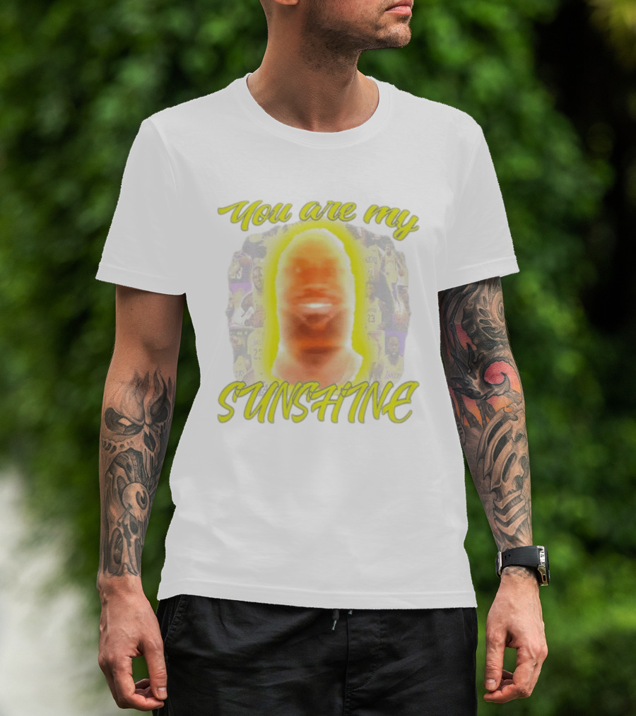 You Are My Sunshine Lebron James Lakers Basketball Lebonbon T-Shirt