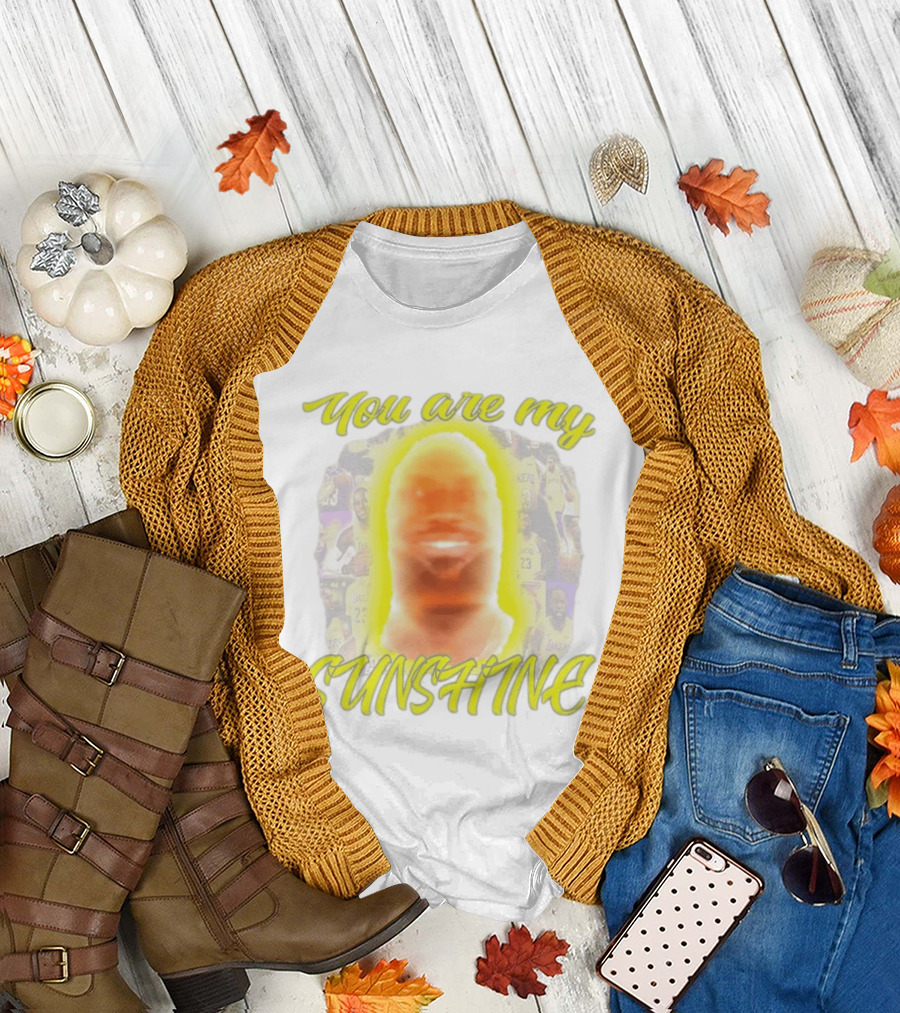 You Are My Sunshine Lebron James Lakers Basketball Lebonbon T-Shirt