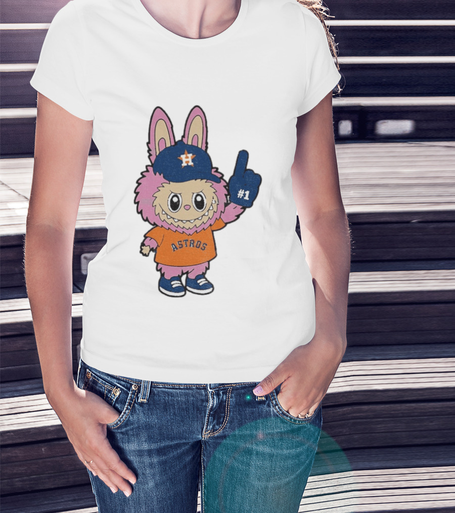 Labubu Astros 2025 Pink Houston MLB Baseball Sports T-Shirt