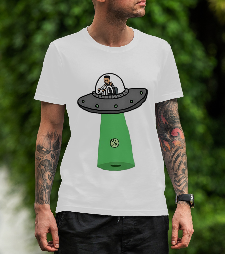 San Antonio Spurs Victor Wembanyama Wemby Extraterrestrial UFO Basketball T-Shirt