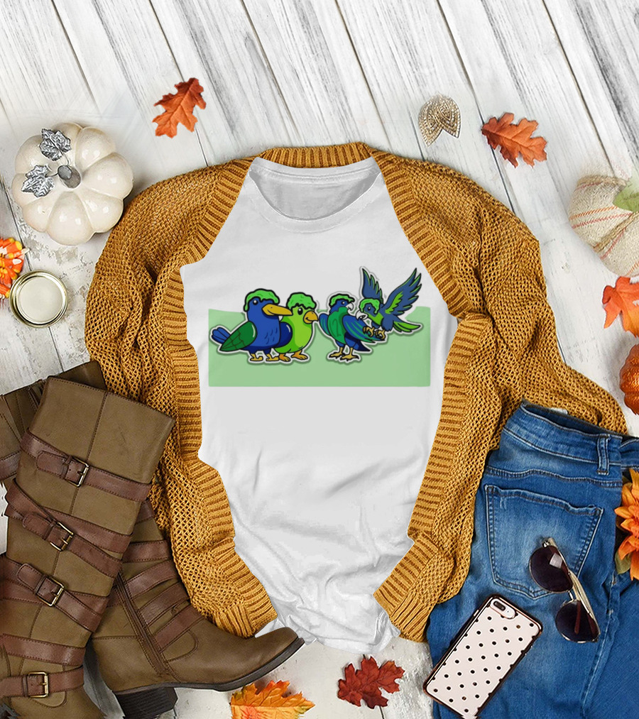 Seattle Seahawks X Nickelodeon NVP Parrot Paint T-Shirt