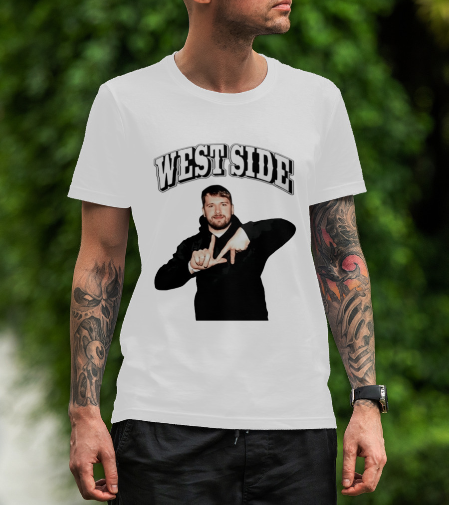 Luka Doncic Westside LA Hand Lakers T-Shirt