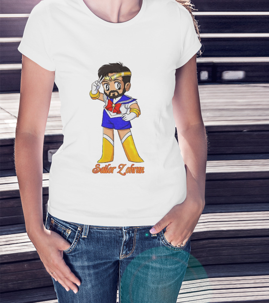 Zohran Mamdani Sailor Moon Sailor Zohran Anime Crossover Meme T-Shirt