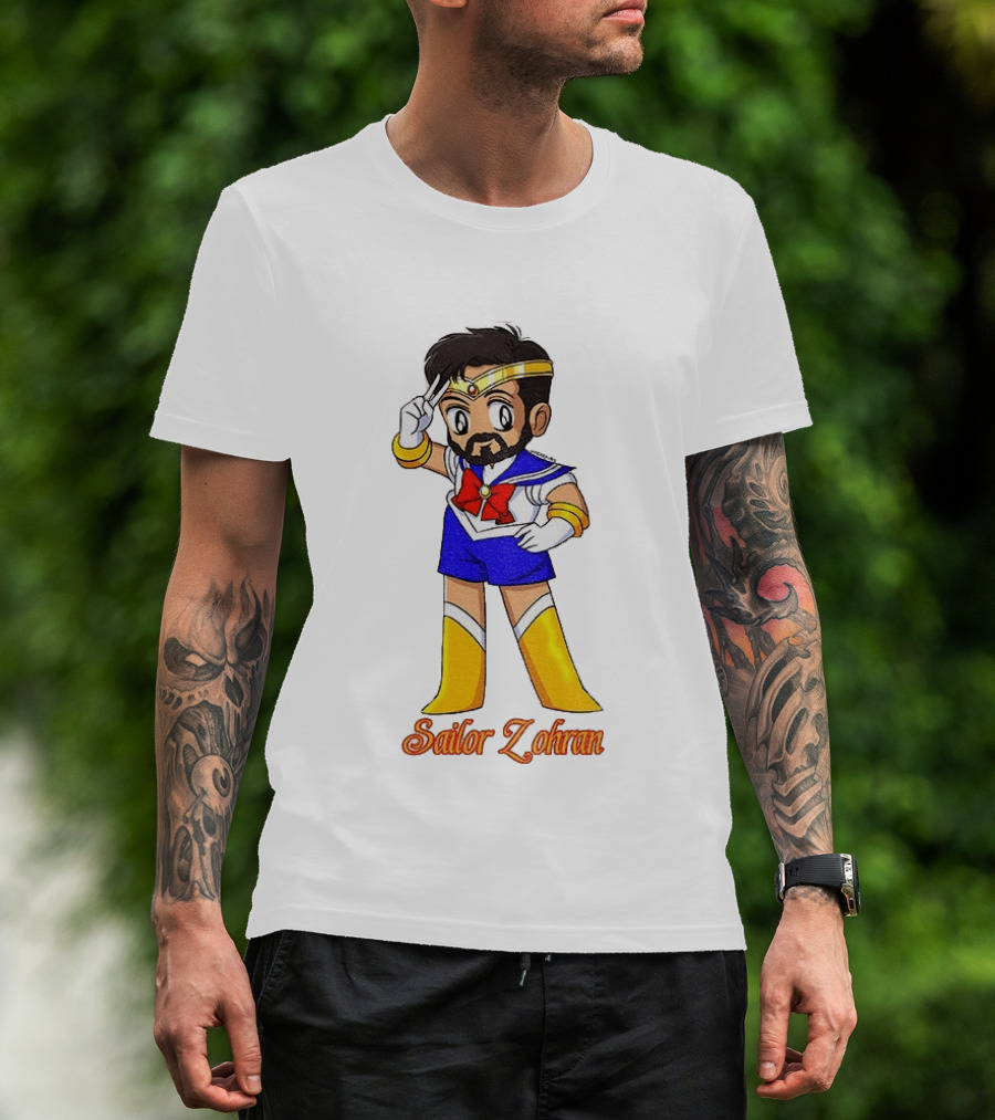Zohran Mamdani Sailor Moon Sailor Zohran Anime Crossover Meme T-Shirt