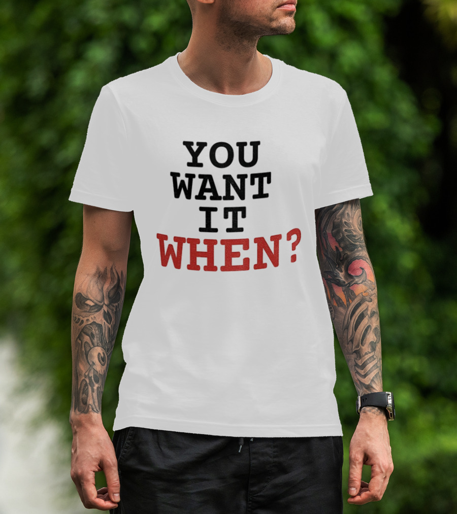 Zootopia Flash The Sloth You Want It When? T-Shirt