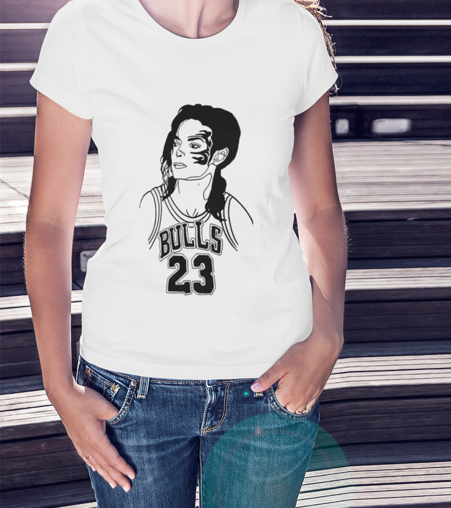Chicago Bulls 23 Triple Mike Jordan Jackson Tyson Mashup T-Shirt