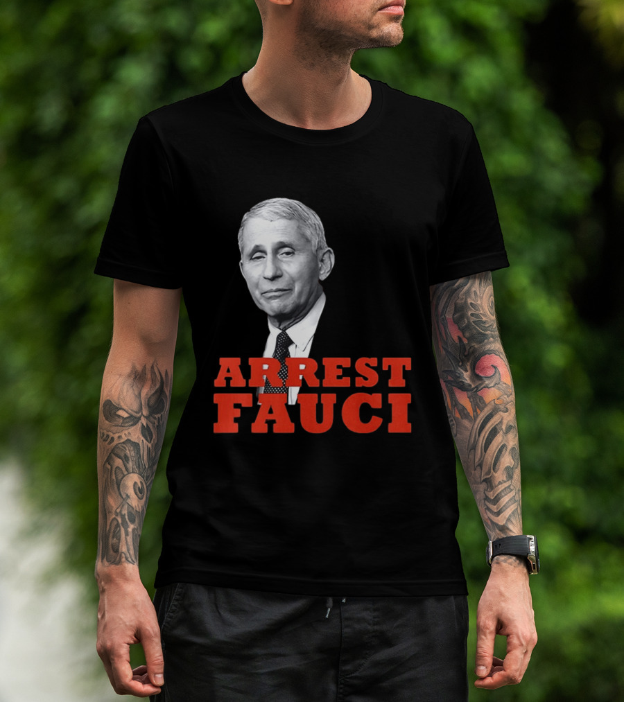 Arrest Dr Fauci Meme Face T-Shirt