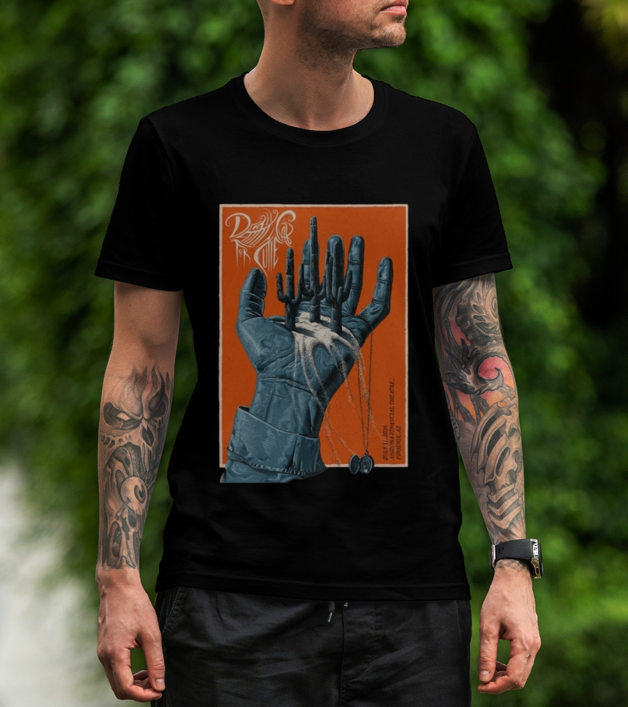 Death Cab For Cutie July 31 2026 Arizona Financial Theatre Phoenix AZ Cactus Hand T-Shirt