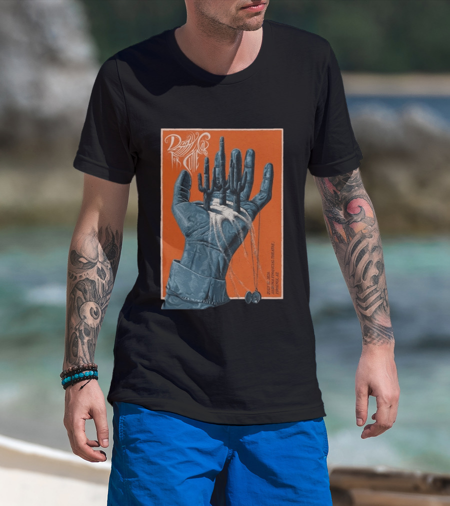 Death Cab For Cutie July 31 2026 Arizona Financial Theatre Phoenix AZ Cactus Hand T-Shirt