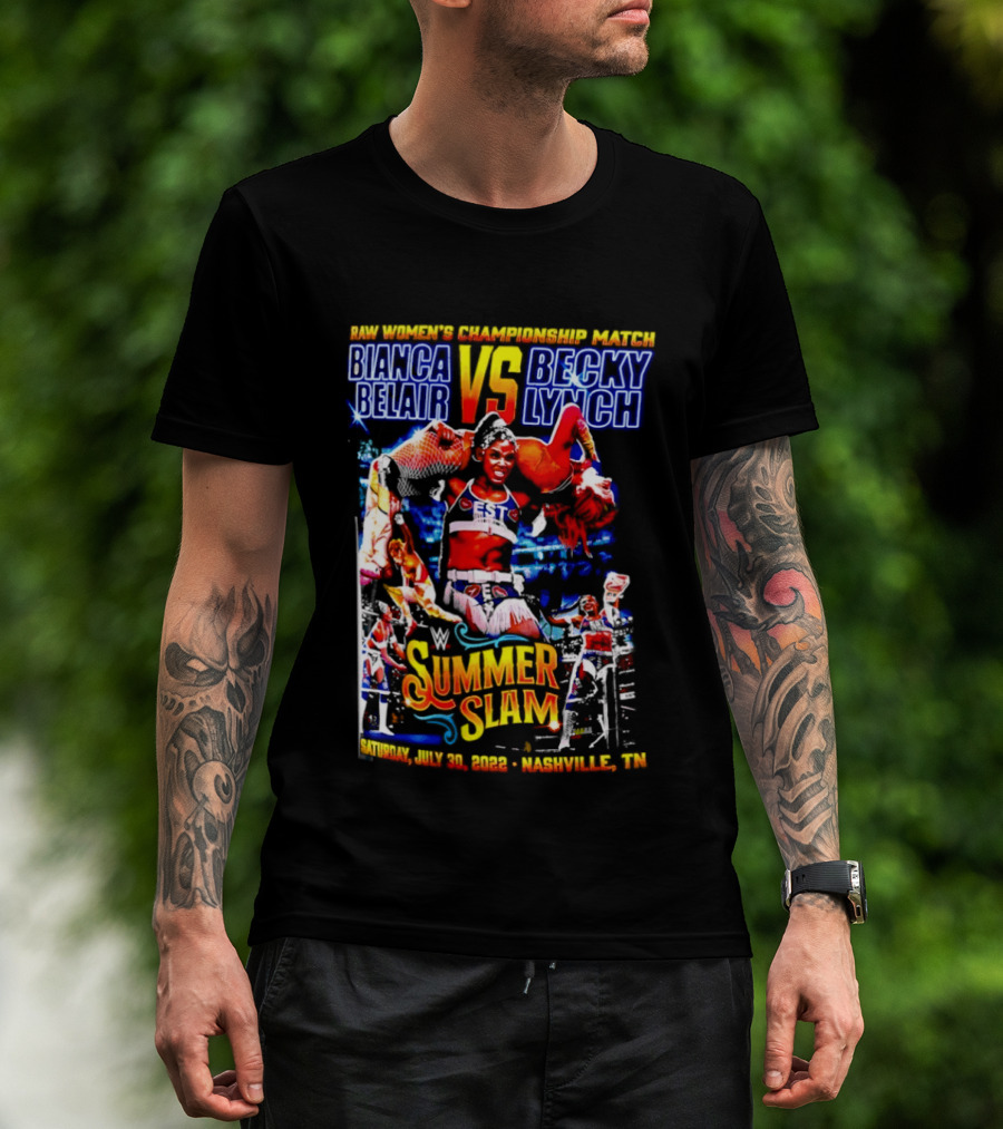 SummerSlam 2022 Bianca Belair Vs Becky Lynch Championship Match T-Shirt